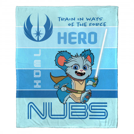 Star Wars Young Jedi Nubs Silk Touch Throw Blanket 50" x 60"